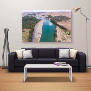 لوحة كانفاس على إطار خشبي وادي المشقر