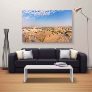 لوحة كانفاس على إطار خشبي -مرقب جبل منيخ